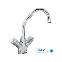 TX-B-206D Aquatechnix Deck Mounted Mixer Tap With Dome Heads
