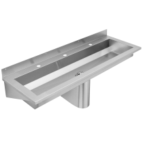 SANX180 Wall Mounted Wash Trough With Tap Ledge
